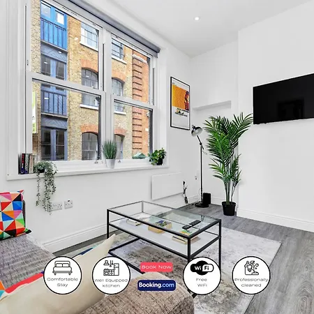 High Spec Two-Bedroom Apartment Short Term Rental & Flexible Renting Shoreditch With Free Wifi
